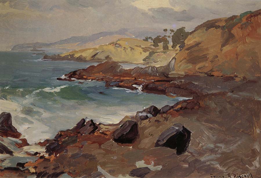 Franz Bischoff Untitled Coastal Seascape